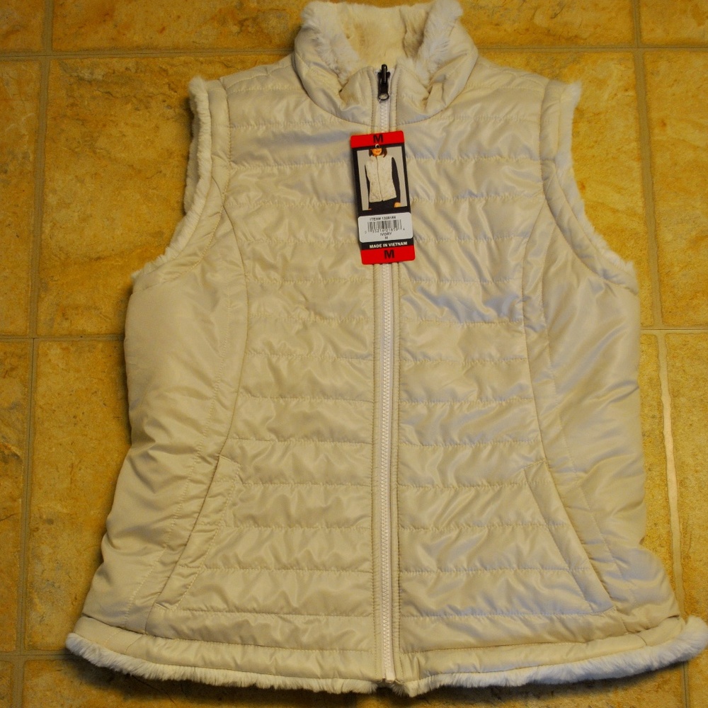 NWT Nicole Miller Reversible Vest Size Medium